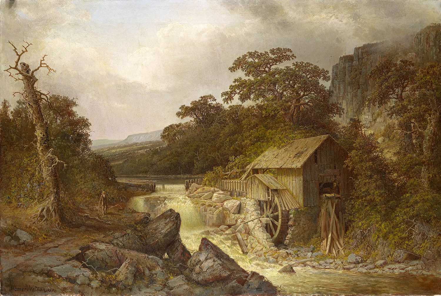 The Pioneer Mill, 1880, by Homer Watson, oil on canvas, 86 x 127 cm, Royal Collection (Photo: Royal Collection Trust/© HM Queen Elizabeth II 2012)