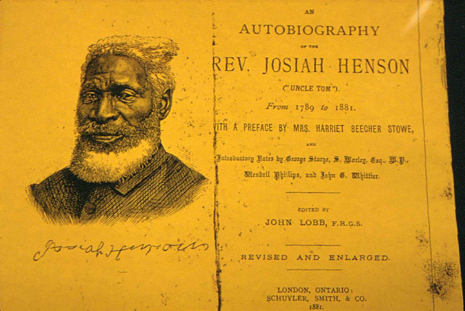 Born a slave in Maryland in 1789, Josiah Henson escaped to Canada via the Underground Railroad. Settling in southwestern Ontario, he worked to improve life for the black community and helped to establish the Dawn Settlement. Henson would go on to become an internationally recognized abolitionist, preacher and conductor on the Underground Railroad. His former home is now part of Uncle Tom’s Cabin Historic Site in Dresden.