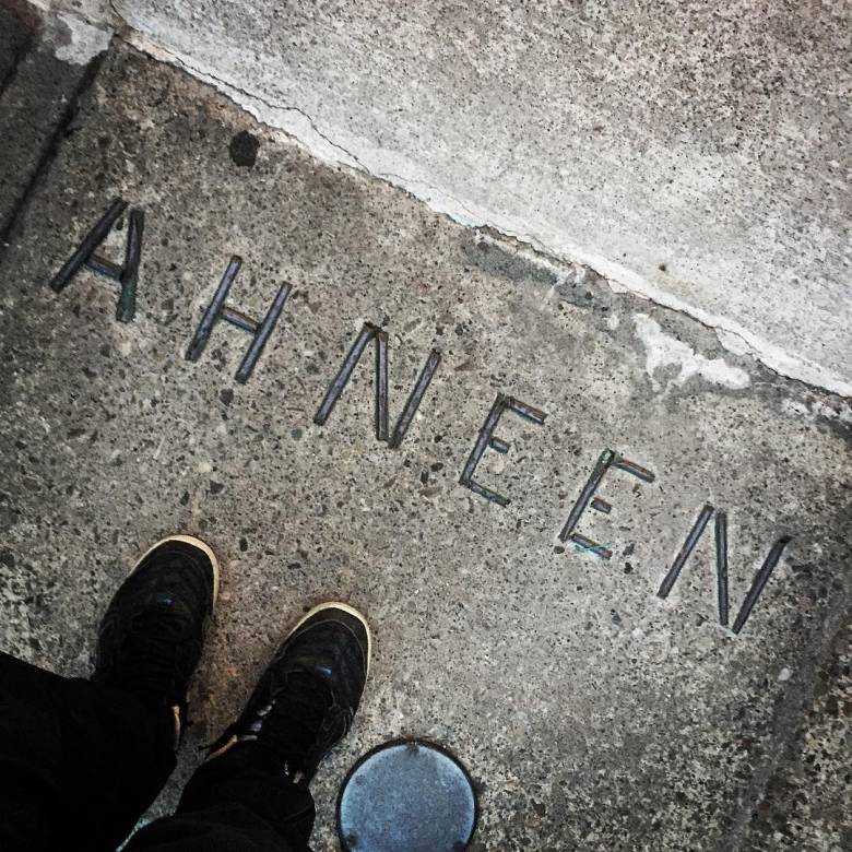 Ahneen, which means ‘Hello’ in Anishinaabemowin, is written on the front step of the Native Canadian Centre.